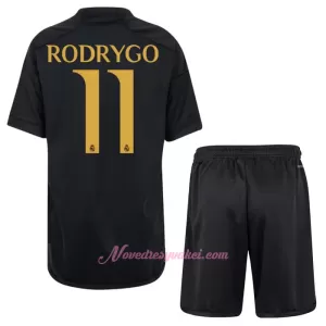 Fotbalové Dresy Real Madrid Rodrygo Goes 11 Dětské Alternativní 2023-24 Fotbalové Dresy Real Madrid Rodrygo Goes 11 Dětské Alternativní 2023-24