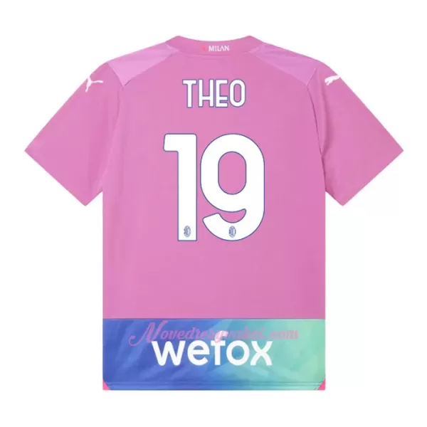 Fotbalové Dresy AC Milán Theo Hernández 19 Dětské Alternativní 2023-24