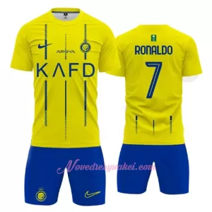 Fotbalové Dresy Al-Nassr FC Cristiano Ronaldo 7 Dětské Domácí 2023-24 Fotbalové Dresy Al-Nassr FC Cristiano Ronaldo 7 Dětské Domácí 2023-24