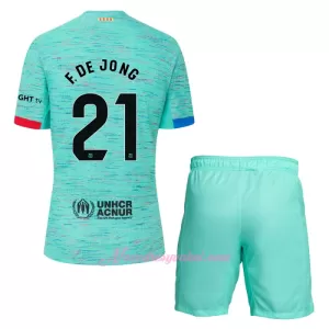 Fotbalové Dresy FC Barcelona Frenkie de Jong 21 Dětské Alternativní 2023-24 Fotbalové Dresy FC Barcelona Frenkie de Jong 21 Dětské Alternativní 2023-24