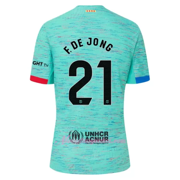 Fotbalové Dresy FC Barcelona Frenkie de Jong 21 Dětské Alternativní 2023-24