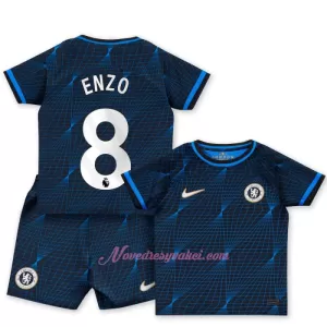 Fotbalové Dresy Chelsea FC Enzo Fernández 8 Dětské Venkovní 2023-24 Fotbalové Dresy Chelsea FC Enzo Fernández 8 Dětské Venkovní 2023-24
