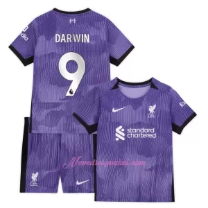Fotbalové Dresy Liverpool FC Darwin Núñez 9 Dětské Alternativní 2023-24 Fotbalové Dresy Liverpool FC Darwin Núñez 9 Dětské Alternativní 2023-24