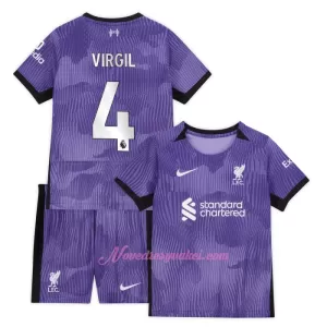 Fotbalové Dresy Liverpool FC Virgil van Dijk 4 Dětské Alternativní 2023-24 Fotbalové Dresy Liverpool FC Virgil van Dijk 4 Dětské Alternativní 2023-24