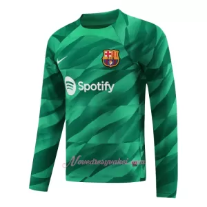 Brankářské Fotbalové Dresy FC Barcelona Marc-André ter Stegen 1 Domácí 2023-24 Dlouhý Rukáv