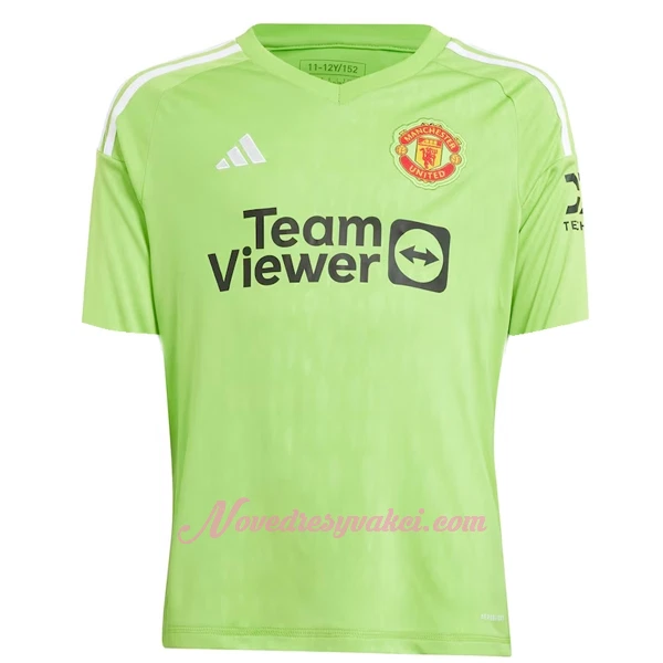 Brankářské Fotbalové Dresy Manchester United Dětské Domácí 2023-24