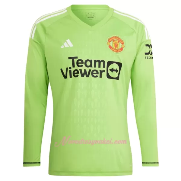 Brankářské Fotbalové Dresy Manchester United Onana 24 Domácí 2023-24 Dlouhý Rukáv