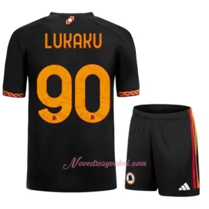 Fotbalové Dresy AS Řím Romelu Lukaku 90 Dětské Alternativní 2023-24 Fotbalové Dresy AS Řím Romelu Lukaku 90 Dětské Alternativní 2023-24