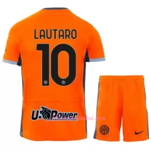 Fotbalové Dresy Inter Milán Lautaro Martínez 10 Dětské Alternativní 2023-24 Fotbalové Dresy Inter Milán Lautaro Martínez 10 Dětské Alternativní 2023-24