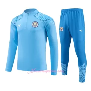 Manchester City Tréninkové Teplákové Soupravy 2023-24 Modrá Manchester City Tréninkové Teplákové Soupravy 2023-24 Modrá