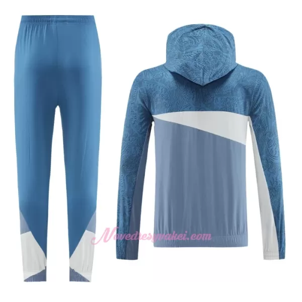 Olympique de Marseille Hoodie Tréninkové Teplákové Soupravy 2023-24 Modrá