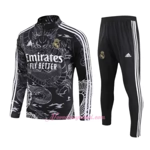 Real Madrid Tréninkové Teplákové Soupravy 2023-24 Černá Real Madrid Tréninkové Teplákové Soupravy 2023-24 Černá