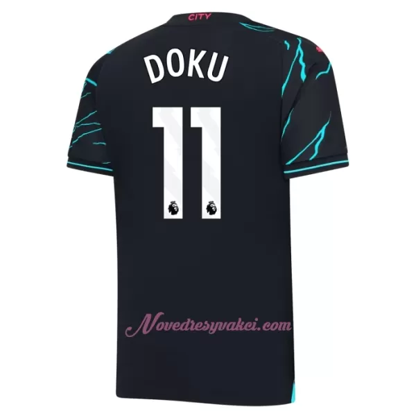 Fotbalové Dresy Manchester City Jérémy Doku 11 Dětské Alternativní 2023-24