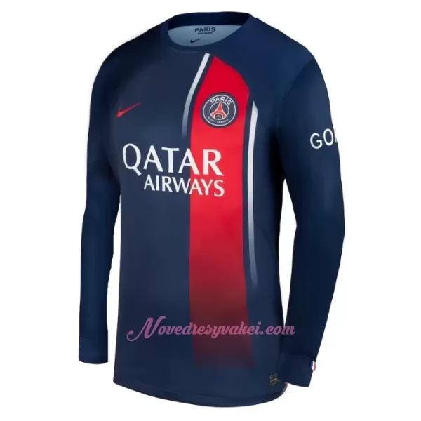 Fotbalové Dresy Paris Saint-Germain Kylian Mbappé 7 Domácí 2023-24 Dlouhý Rukáv