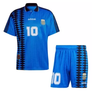 Fotbalové Dresy Argentina 10 Dětské Venkovní Retro 1994 Fotbalové Dresy Argentina 10 Dětské Venkovní Retro 1994