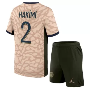 Fotbalové Dresy Paris Saint-Germain Achraf Hakimi 2 Dětské Čtvrtý Jordan 2023-24 Fotbalové Dresy Paris Saint-Germain Achraf Hakimi 2 Dětské Čtvrtý Jordan 2023-24