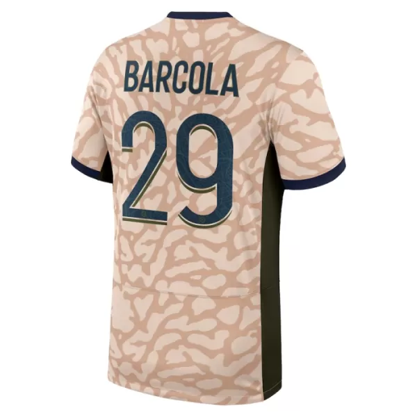 Fotbalové Dresy Paris Saint-Germain Bradley Barcola 29 Čtvrtý Jordan 2023-24