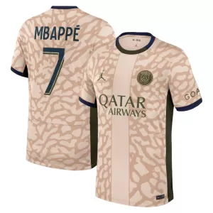 Fotbalové Dresy Paris Saint-Germain Kylian Mbappé 7 Čtvrtý Jordan 2023-24 Fotbalové Dresy Paris Saint-Germain Kylian Mbappé 7 Čtvrtý Jordan 2023-24