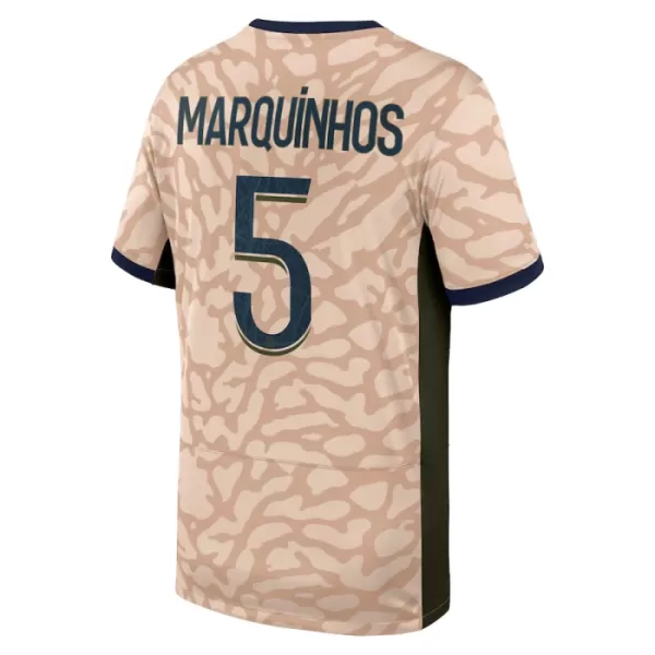 Fotbalové Dresy Paris Saint-Germain Lucas Marquinhos 5 Čtvrtý Jordan 2023-24