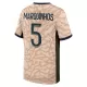 Fotbalové Dresy Paris Saint-Germain Lucas Marquinhos 5 Čtvrtý Jordan 2023-24