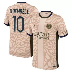 Fotbalové Dresy Paris Saint-Germain Ousmane Dembélé 10 Čtvrtý Jordan 2023-24 Fotbalové Dresy Paris Saint-Germain Ousmane Dembélé 10 Čtvrtý Jordan 2023-24