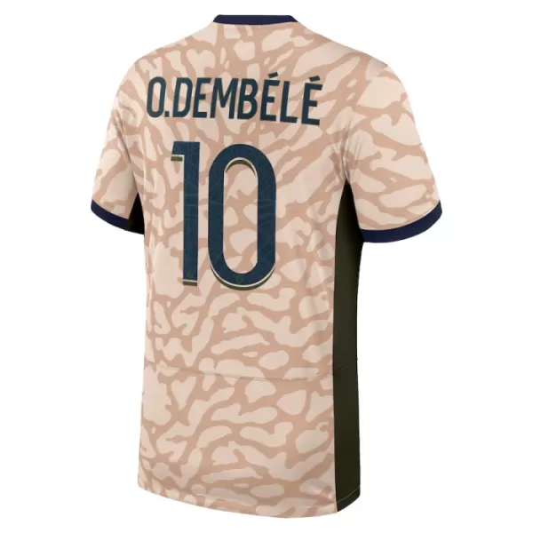 Fotbalové Dresy Paris Saint-Germain Ousmane Dembélé 10 Čtvrtý Jordan 2023-24