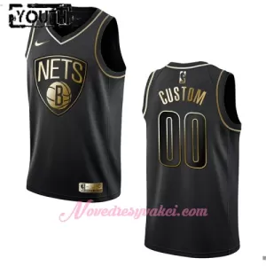Dresy Brooklyn Nets Dětské Golden Edition Swingman Černá