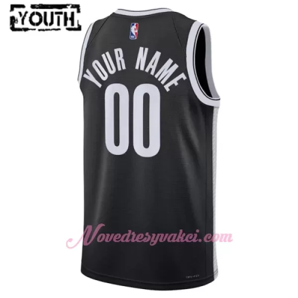 Dresy Brooklyn Nets Dětské Icon Edition Swingman 2023-24 Černá
