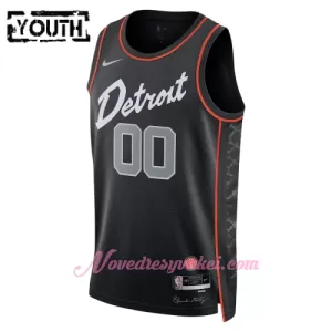 Dresy Detroit Pistons Dětské City Edition Swingman 2023-24 Černá