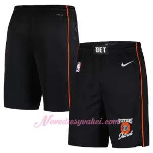 Kraťasy NBA Detroit Pistons City Edition Swingman Černá