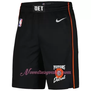 Kraťasy NBA Detroit Pistons City Edition Swingman Černá