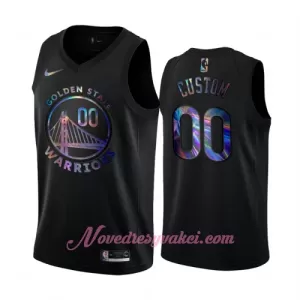 Dresy Golden State Warriors HWC Iridescent Swingman Černá