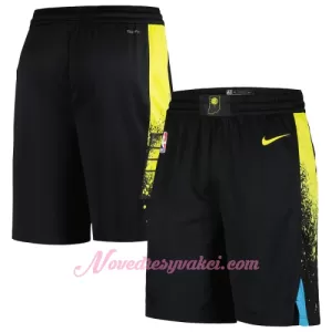 Kraťasy NBA Indiana Pacers City Edition Swingman Černá