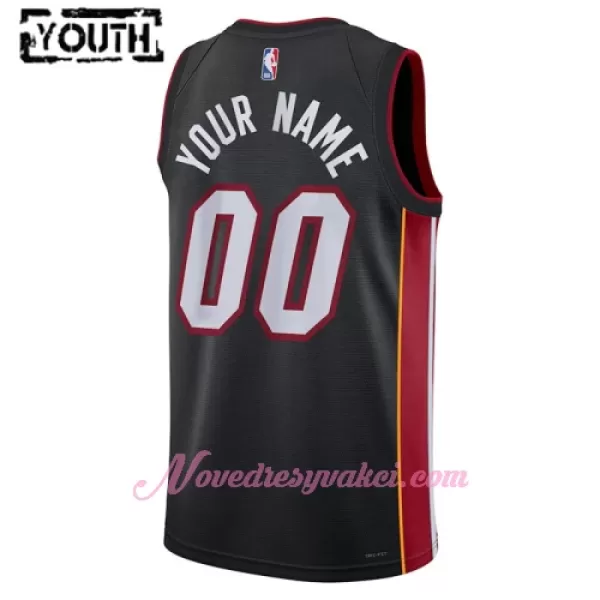 Dresy Miami Heat Dětské Icon Edition Swingman 2023-24 Černá