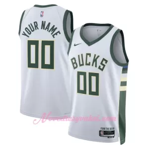 Dresy Milwaukee Bucks Association Edition Swingman 2023-24 Bílý Dresy Milwaukee Bucks Association Edition Swingman 2023-24 Bílý