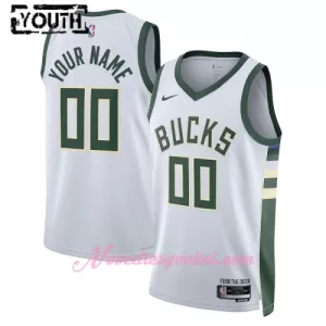 Dresy Milwaukee Bucks Dětské Association Edition Swingman 2023-24 Bílý Dresy Milwaukee Bucks Dětské Association Edition Swingman 2023-24 Bílý