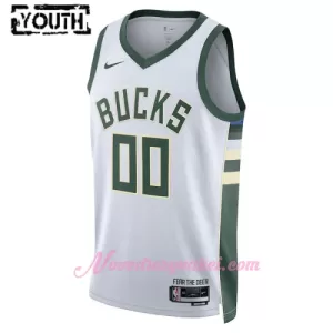 Dresy Milwaukee Bucks Dětské Association Edition Swingman 2023-24 Bílý