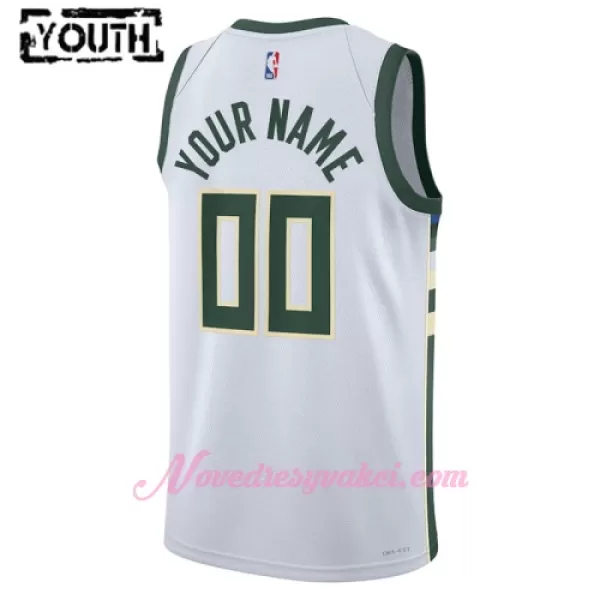 Dresy Milwaukee Bucks Dětské Association Edition Swingman 2023-24 Bílý