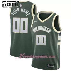 Dresy Milwaukee Bucks Dětské Icon Edition Swingman 2023-24 Zelená Dresy Milwaukee Bucks Dětské Icon Edition Swingman 2023-24 Zelená