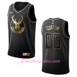 Dresy Milwaukee Bucks Golden Edition Swingman Černá Dresy Milwaukee Bucks Golden Edition Swingman Černá
