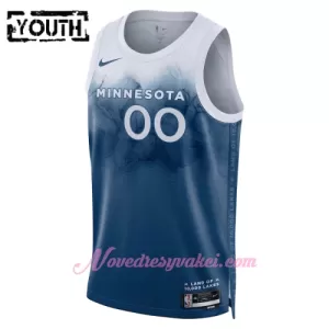 Dresy Minnesota Timberwolves Dětské City Edition Swingman 2023-24 Modrý