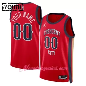 Dresy New Orleans Pelicans Dětské Statement Edition Swingman 2023-24 Červené