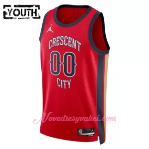 Dresy New Orleans Pelicans Dětské Statement Edition Swingman 2023-24 Červené