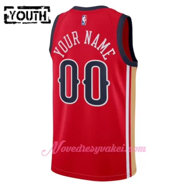 Dresy New Orleans Pelicans Dětské Statement Edition Swingman 2023-24 Červené