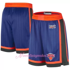 Kraťasy NBA New York Knicks City Edition Swingman Modrý