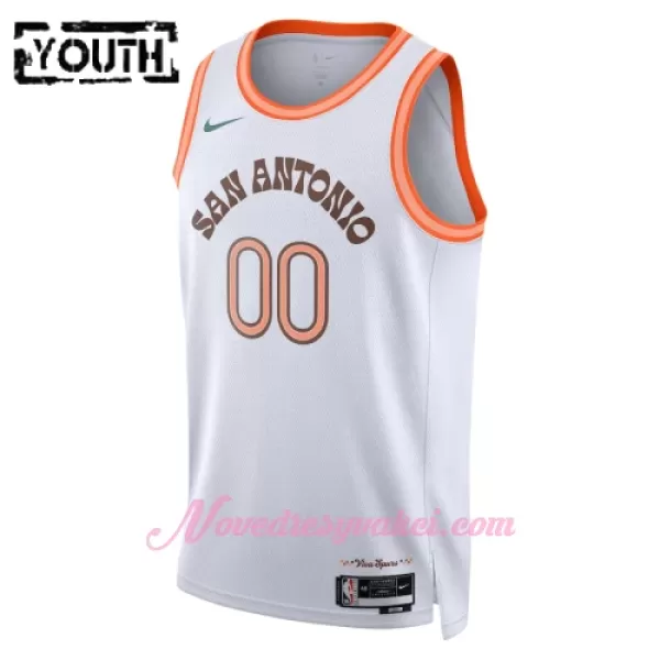 Dresy San Antonio Spurs Dětské City Edition Swingman 2023-24 Bílý