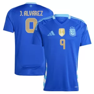 Fotbalové Dresy Argentina Julián Álvarez 9 Venkovní 2024 Fotbalové Dresy Argentina Julián Álvarez 9 Venkovní 2024