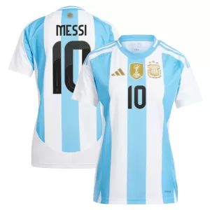 Fotbalové Dresy Argentina Lionel Messi 10 Dámské Domácí 2024 Fotbalové Dresy Argentina Lionel Messi 10 Dámské Domácí 2024
