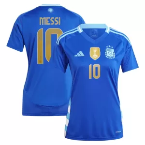 Fotbalové Dresy Argentina Lionel Messi 10 Dámské Venkovní 2024 Fotbalové Dresy Argentina Lionel Messi 10 Dámské Venkovní 2024