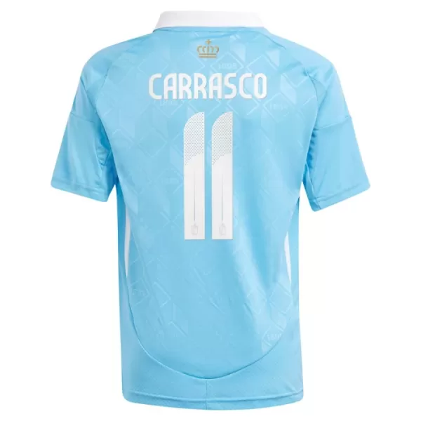 Fotbalové Dresy Belgie Carrasco 11 Dětské Venkovní ME 2024